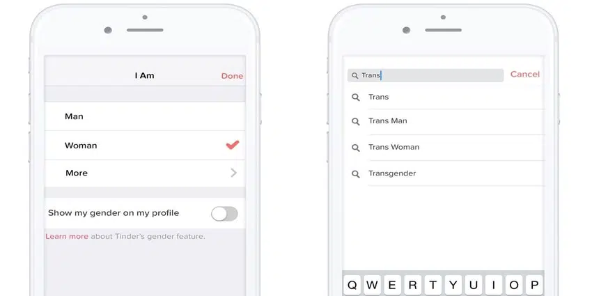 how to find tinder transgender