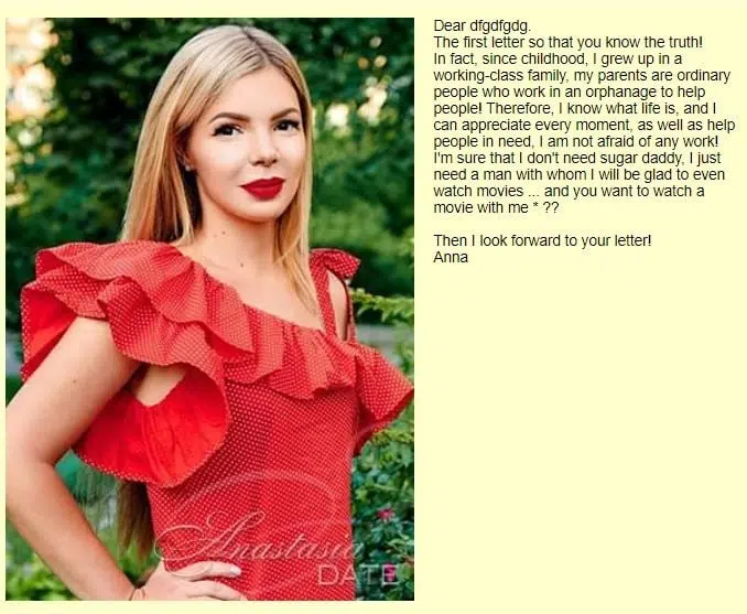 spam email dating site